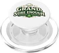 Grand Sure Enough Irish Shamrock Typography PopSockets PopGrip for MagSafe