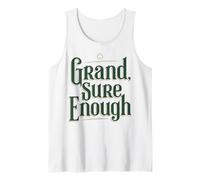Grand Sure Enough Irish Shamrock Typography Tank Top