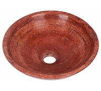 Grand Taps Travertine Stone Marble Round Bowl Bathroom Wash Basin 300mm Diameter B0065