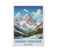 Grand Targhee Wyoming,Tin Sign Vintage Metal Signs Iron Painting Retro Metal Tin Sign Plaque Poster Garden Wall Art Plaque for House Bathroom Kitchen Cafe Wall Halloween Christmas Decor(30x40cm)-CB86