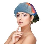 Grand Teton National Park Adult's Satin Sleeping Cap - Women's Elastic Sleep Bonnet, Adjustable Overnight Hair Cover for Hairstyles Black, Black, One Size, Black, One Size