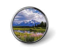 Grand Teton National Park Backpack Pin Cute Brooch Decoration Brooches for Women Mens Lapel Pins for Suits Fashion Button Badges for Hat Backpacks Purses Jackets Shirt Suit Lapels-Square