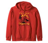 Grand Teton National Park Jackson Hole Wyoming Keepsake Zip Hoodie