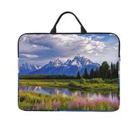 Grand Teton National Park Laptop Case 14 Inch Laptop Sleeve Computer Carrying Bag Shockproof Protective Notebook Case Portable Laptop Bag Waterproof Briefcase Bag for Men Women