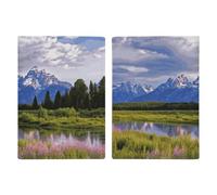 Grand Teton National Park Leather Passport Holder Covers Case Minimalist Passport Sleeve Travel Wallet Passport Book Holders for Women Men, style, 20.3x13.8cm