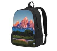 grand teton national park Print Casual Backpack for Men and Women,Large Capacity Travel Work Computer Backpacks