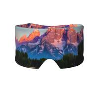 Grand Teton National Park Print Sleep Eye and Ear Muffs Soft Blackout for Adults Kids Comfortable Travel Nap Aid