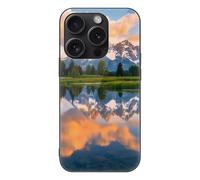 Grand Teton National Park Printed Phone Case Compatible with iPhone 15/15 Plus/15 Pro/15 Pro Max Glass Back Protective Shell