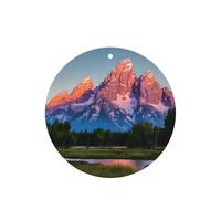 Grand Teton National Park Printing Fashion Car Air Freshener Cards 10 Pcs Car Scented Hanging Sheets