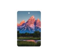 Grand Teton National Park Printing Fashion Car Air Freshener Cards 10 Pcs Car Scented Hanging Sheets