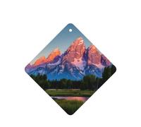 Grand Teton National Park Printing Fashion Car Air Freshener Cards 10 Pcs Car Scented Hanging Sheets