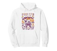 Grand Teton National Park Rustic Folk Art Women Men Kids Pullover Hoodie