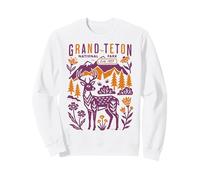 Grand Teton National Park Rustic Folk Art Women Men Kids Sweatshirt