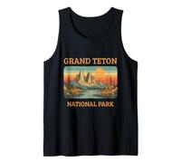 Grand Teton National Park Scenic Alpine Landscape Tank Top