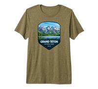 Grand Teton National Park Shield Premium T-Shirt