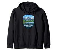 Grand Teton National Park Shield Zip Hoodie