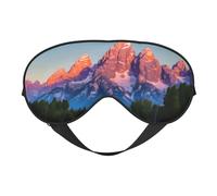 Grand Teton National Park Sleep Mask,100% Natural Mulberry Silk Eye Mask with, Ultra-Soft Eye Covers for Sleeping, Travel, Nap