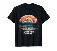 Grand Teton National Park Sunset Reflection T-Shirt