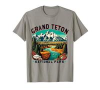 Grand Teton National Park Vintage Nature Art T-Shirt
