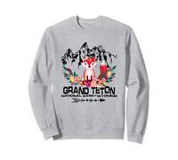Grand Teton National Park Wyoming Cute Boho Fox Keepsake Sweatshirt