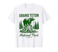 Grand Teton National Park Wyoming Outdoor Nature Hiking Bear T-Shirt