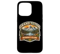 Grand Teton Summit Club Mountain Peak Climber Climbing Climb Case for iPhone 15 Pro Max