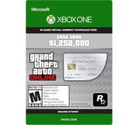 Grand Theft Auto Online: Great White Shark Cash Card 1250000 (Xbox One) - Xbox Live Key - GLOBAL
