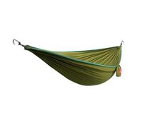 Grand Trunk TrunkTech Double Hammock | Strong, Lightweight & Compact 11' Hammock for Outdoor, Hiking, Backpacking & Travel - Weather-Proof, Ultra-Soft, Reflective Loops, 500lb Capacity (Green/Aqua)