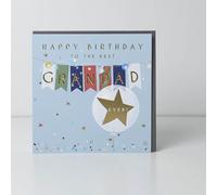 Grandad Birthday Card The Best Ever Grandfather - Stylish Foiled Greeting Card