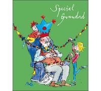 Grandad Christmas Card - (WDM421655) - Nap Time - from The Quentin Blake Range - Flittered Finish