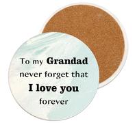Grandad Gifts from Grandchildren,Coaster,Personalised Gifts for Grandad,Great Grandparents Gifts,Grandad Birthday Memorial Gifts,Grandad for Grandad