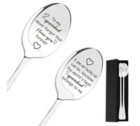 Grandad Gifts from Granddaughter Spoon,Grandad Fathers Day Birthday Christmas Gifts Memorial Gift Present from Grandchildren