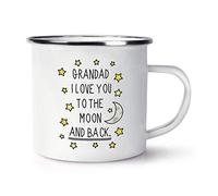 Grandad I Love You to The Moon and Back Retro Enamel Mug Cup