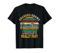 Grandad Know Everything Grandpa Christmas Gifts T-Shirt