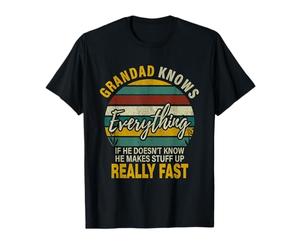 Grandad Know Everything Grandpa Christmas Gifts T-Shirt