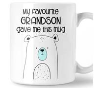 Grandad Mug, My Favourite Grandson Gave Me This Mug Quote, Papa Bear Design Grandfather Gift