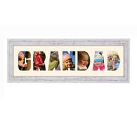 Grandad Photo Frame Letter Word Name Frame Single Mounted 1349A (Shabby Chic Finish Frame Cream Mount)