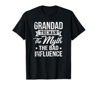 Grandad The Man Myth Bad Influence T-Shirt