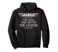Grandad The Man The Myth The Legend V2 Grandad Tshirt Pullover Hoodie
