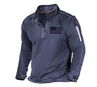 Grandad Tshirt, Men's Fall Jackets with Hood, Wolf Hoodie, Cashmere Jumper, Rain Coats for Men - Navy