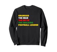 Grandad Walking Football Man, Myth & Legend Men’s Colourful Sweatshirt