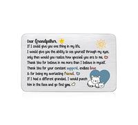 Grandad Wallet Insert Card Birthday Greeting Cards Christmas Appreciate Gift Grandfather Personalized Pocket Card Fathers Day Thanksgiving Love Cats Reminder Thank You Grandpa Keepsake from Grandkids