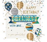 Grandad with Love Embellished Birthday Greeting Card Talking Pictures Cards MEER0015/L MEER0015/L