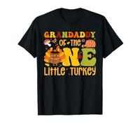 Grandaddy of The One Little Turkey Thanksgiving Matching T-Shirt