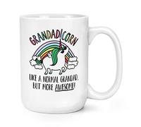 Grandadicorn Unicorn Like A Normal Grandad But More Awesome 15oz Large Mug Cup