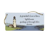 Grandad's Guiding Light: Full Colour Plywood Hanging Sign - A Heart warming Wall Decor and Perfect Idea for Grandads and Dads on Father's Day