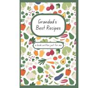 Grandad's Recipe Book: A book of blank templates for recipes with extra pages for notes, photos, memories and more