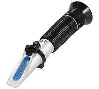 GrandBeing refractometer sugar Brix hand-held refractometer, 0 ~ 32% with pipette, screwdriver, cleaning cloth and aluminium with plastic housing