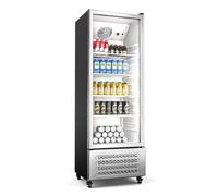 Klarstein GrandCooler 182cm 270L Commercial Drinks Fridge Silver
