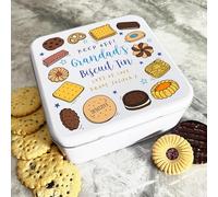 Granddad's Tin Keep Off Treats Personalised Gift Cookies Treats Biscuit Tin Personalised Gift | Custom Gift | Personalized Tin | Cake, Biscuit & Treat Tins | Gift For Her | Gift For Him